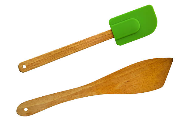 spatule pour cuisiner isolé sur blanc - spatula photos et images de collection