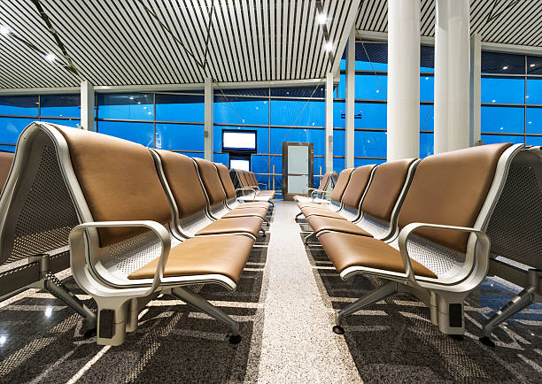 istock Bench in airport 505078759