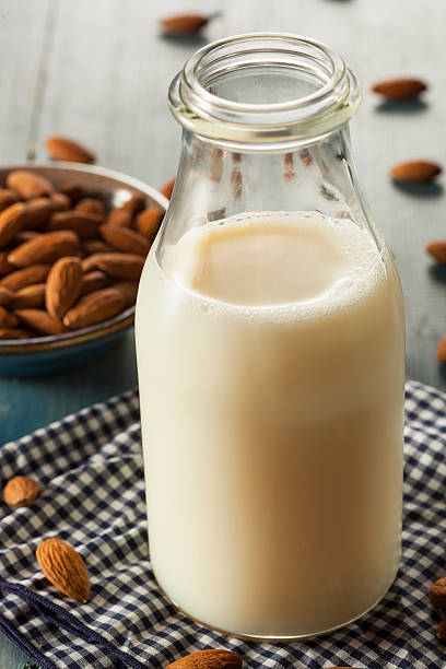 istock Organic White Almond Milk 505080755