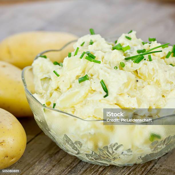 Potato Salad Stock Photo - Download Image Now - Potato Salad, Mayonnaise, Raw Potato