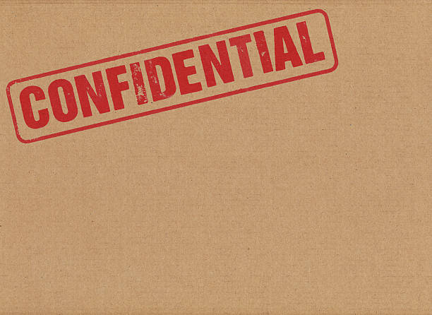 istock Confidential Stamped on Cardboard 505081173