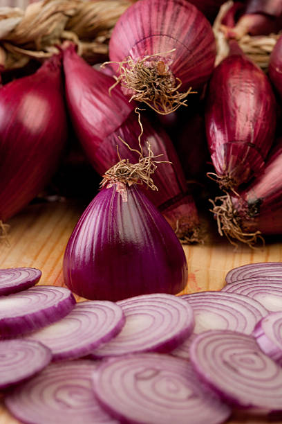 istock Red onion of sliced Tropea 505083455