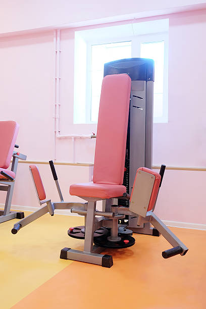 istock Interior of a modern fitness hall 505089430