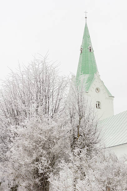 istock Church Park in winter 505090466