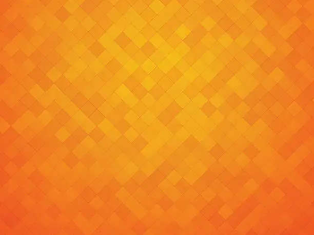 Vector illustration of orange yellow tiles