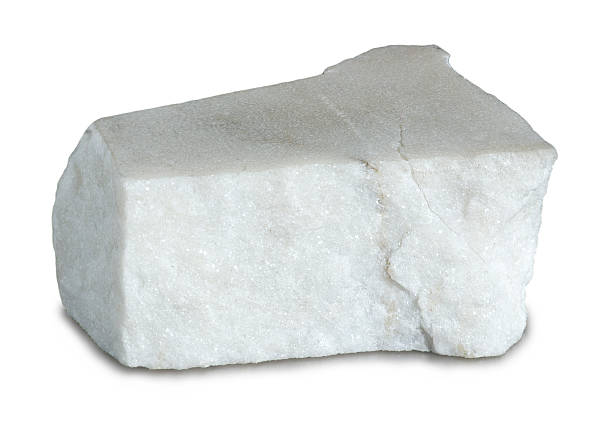 istock Mineral marble isolated on white background 505096826
