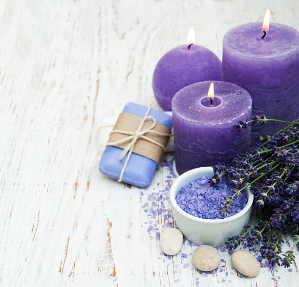 istock Lavender and massage salt 505097646