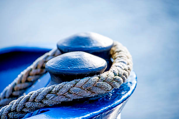 istock Mooring line of a trawler 505101064