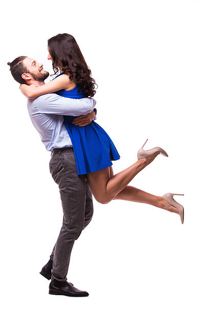 istock loving couple having fun while piggyback ride 505101464