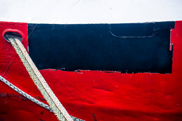 istock Mooring line of a trawler 505101560