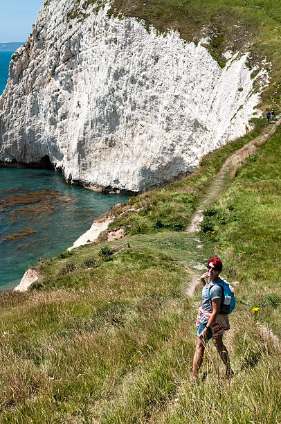 istock Female Hiker on South West Coastal Path, Dorset 505115757