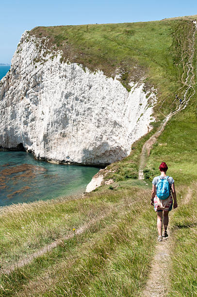 istock Female Hiker on South West Coastal Path, Dorset 505115785