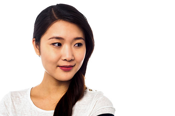 istock Beautiful asian model looking away 505116009