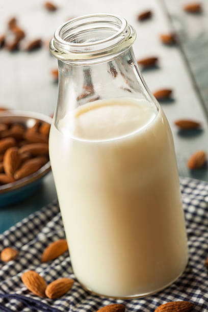 istock Organic White Almond Milk 505116795