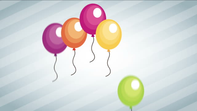 Cartoon Of A Happy Birthday Balloons Border Frame Stock Videos and  Royalty-Free Footage - iStock
