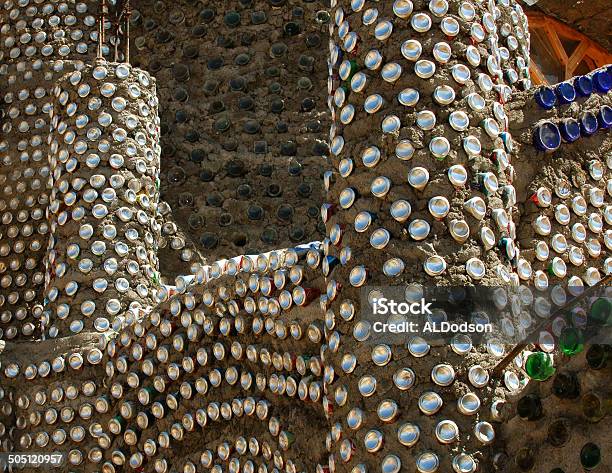 Taos Earthship Under Construction Can Columns Stock Photo - Download Image Now - House, Off-the-grid, Can