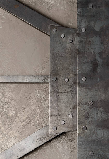 istock Background of metal plates 505123154