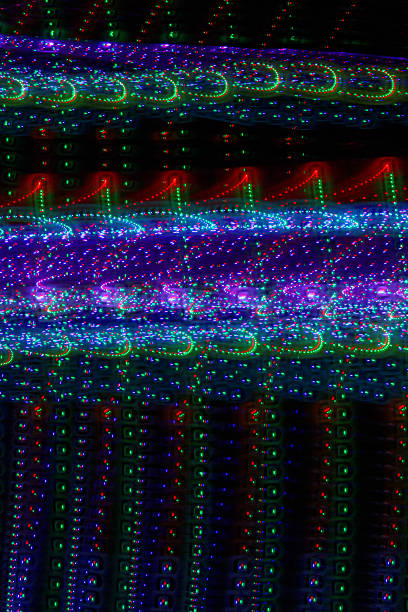 istock colorful dotted light lines -  light painting 505123512
