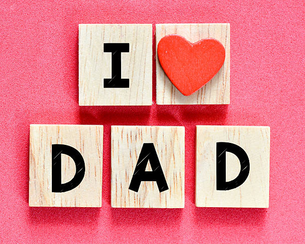 istock Wooden letters I love dad 505129454