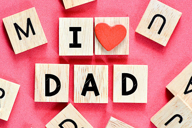 istock Wooden letters I love dad 505129732