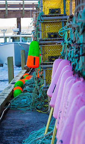 istock Lobster buoys 505129890