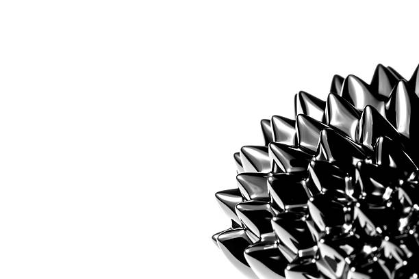 ferrofluid, fondo blanco - ferrofluid fotografías e imágenes de stock