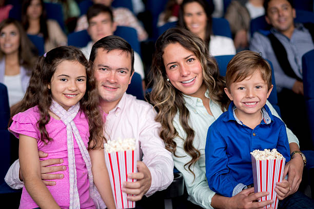 istock Family at the cinema 505142759