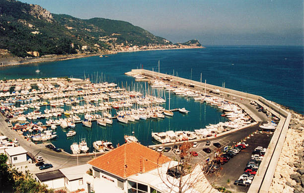 Ligurian final port port of Finale Ligure in the province of Savona province of savona stock pictures, royalty-free photos & images