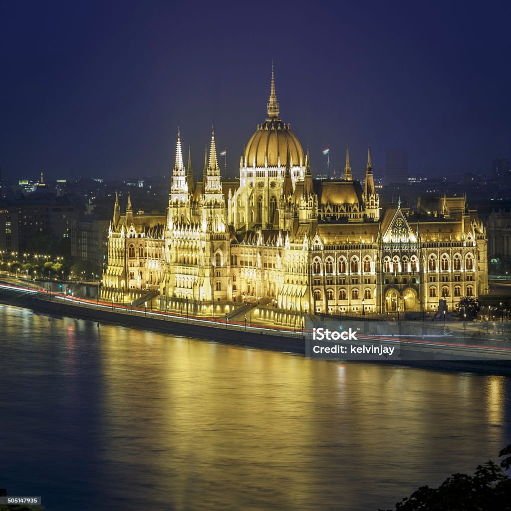 Sede do Parlamento húngaro em Budapeste - Foto de stock de Arquitetura royalty-free