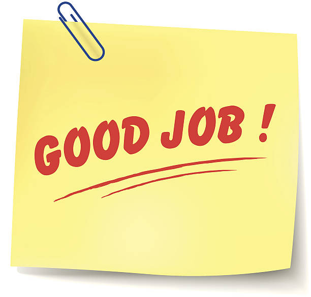 Good Job Sticky Note Illustrations, Royalty-Free Vector Graphics & Clip ...