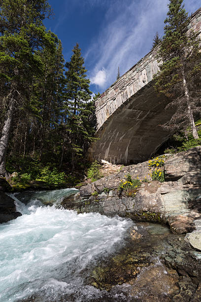 Água sob a ponte - foto de acervo