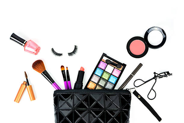istock make up bag with cosmetics and brushes isolated on white 505160794