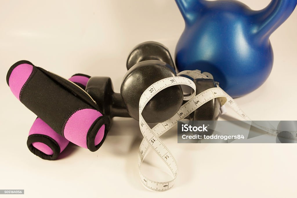 Fitness Gear Pictured are fitness gear used for personal training. Determination Stock Photo