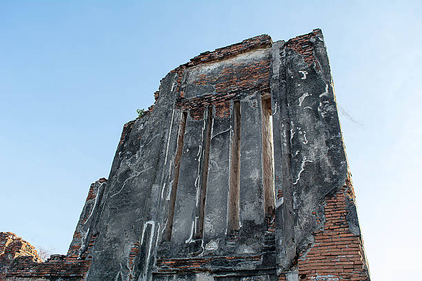istock Old Temple Poles in Temple 505164660