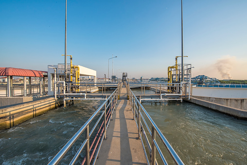 Intake water with Chemical addition process in Water Treatment Plant