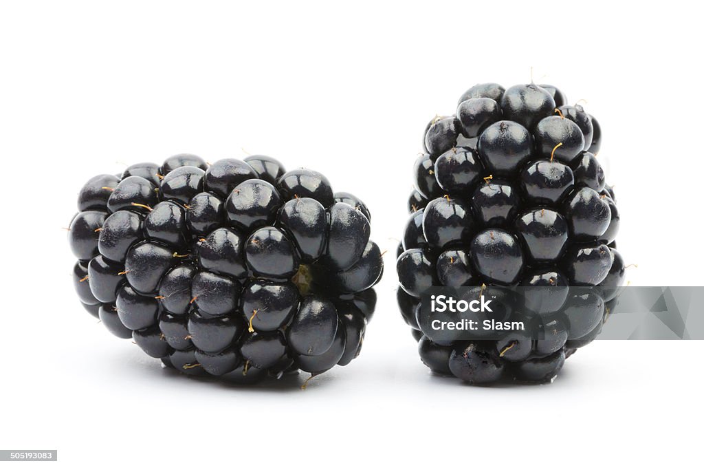 blackberries Juicy blackberries isolated on white background Berry Fruit Stock Photo
