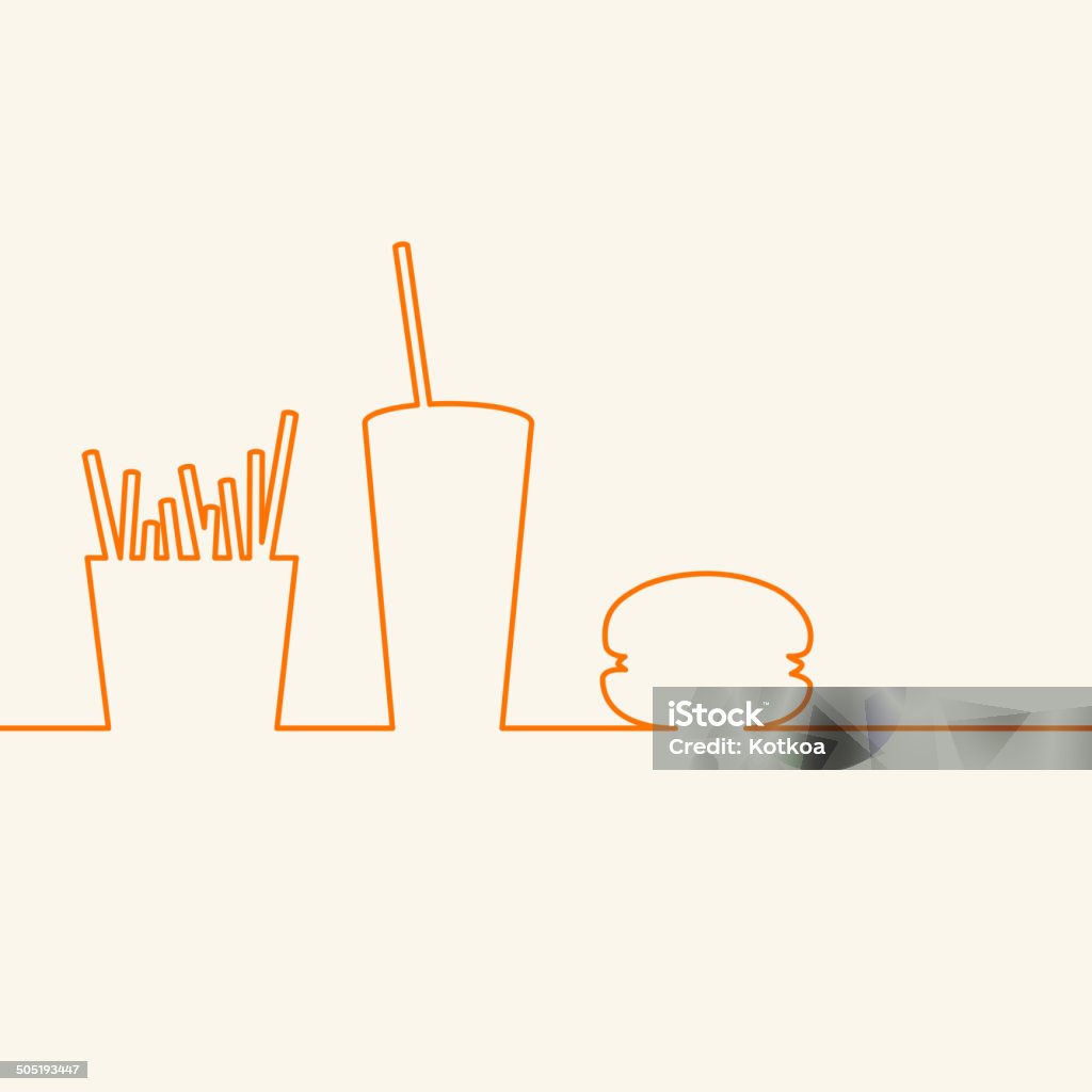 Abstract Fast Food Fast Food Design Stock Illustration - Download Image Now - Abstract ...