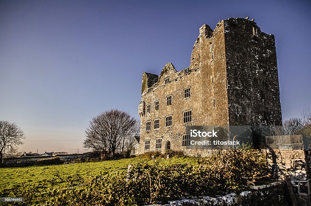 Ruines du château Leamaneh - Photo de Bleu libre de droits