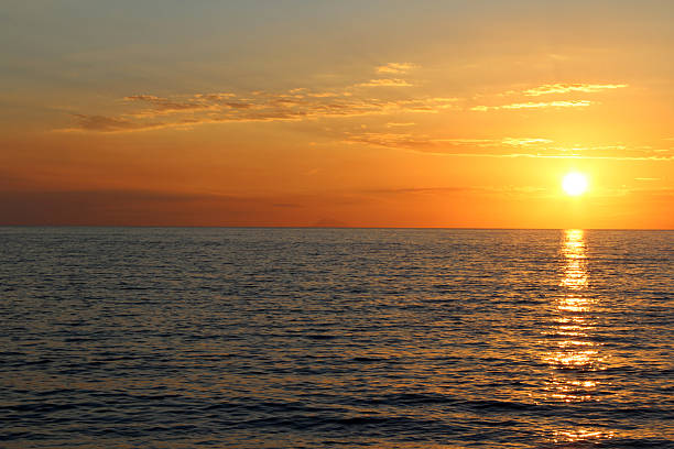 istock Mediterranean Sea and Sunset, South Italy 505196075