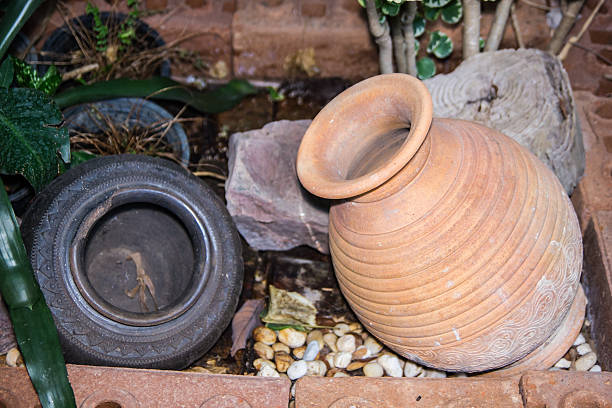 istock Carved beautiful pottery decoration 505196255