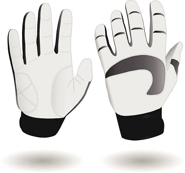 스키복 장갑 eps8 - soccer glove stock illustrations