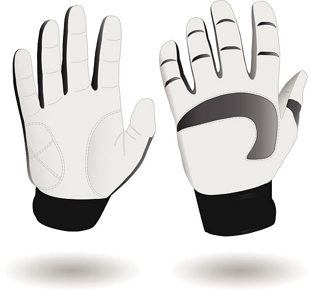 Ski gloves eps8 Vector illustration of a pair of ski gloves safety american football player stock illustrations