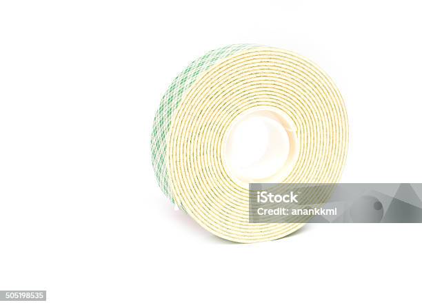 Double Sided Tape Stock Photo - Download Image Now - Adhesive Tape, Close-up, Cut Out