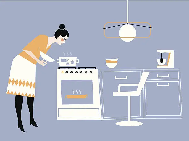 Vector illustration of Cooking
