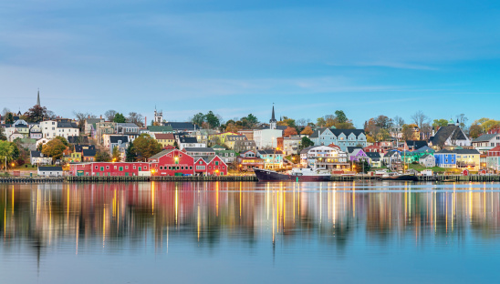 Panorama de Lunenburg, Nova Scotia Canadá photo