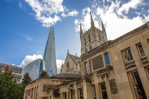 istock Southwark Cathedral and Shard building - London 505206574