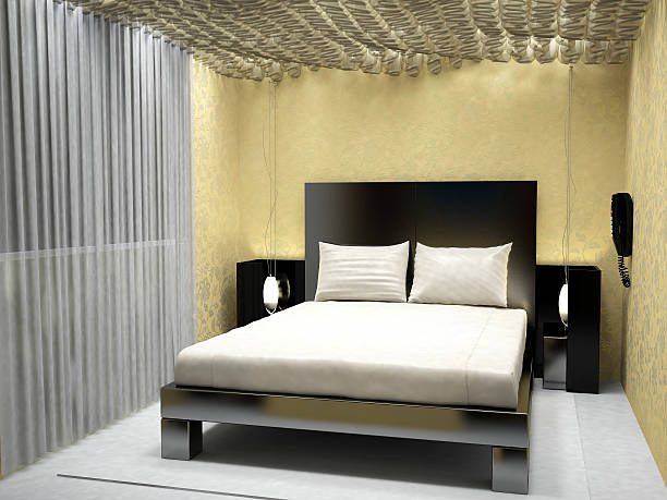 3d rendering of a bedroom interior design