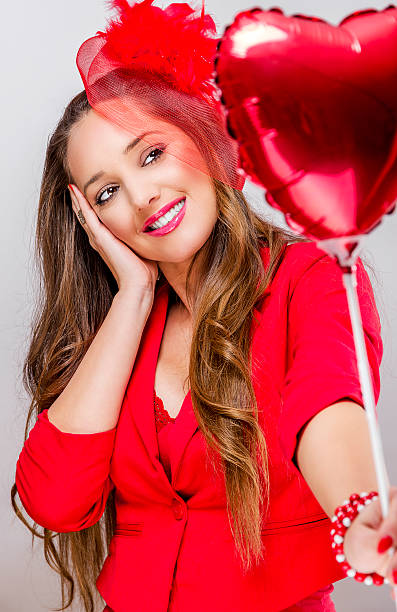 istock Beautiful woman in Valentines day. 505209370