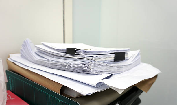 istock Stack of business pater 505215690