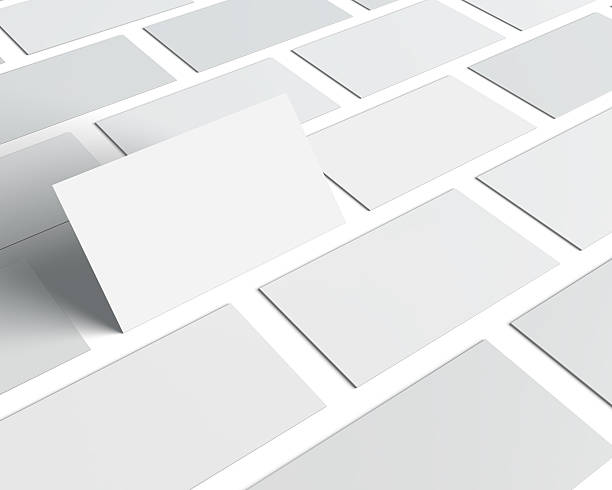 istock Blank Business Cards mockup isolated on white. 505216598
